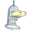 Стикер 3 Бендер - Futurama
