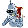 Стикер 18 Бендер - Futurama