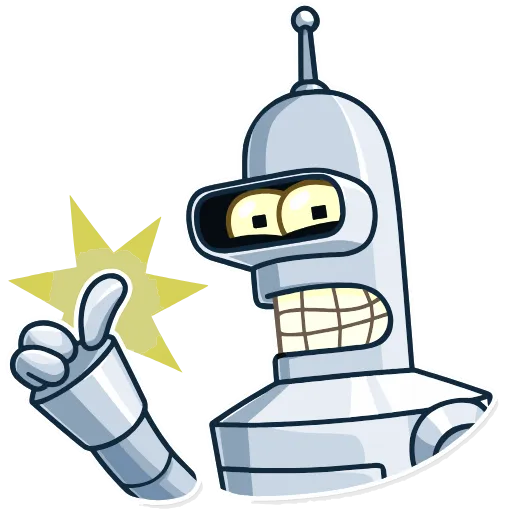 Стикер 4 - Bite my shiny metal ass&;