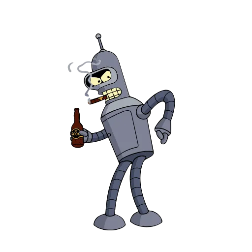 Стикер 42 - Bite my shiny metal ass&;