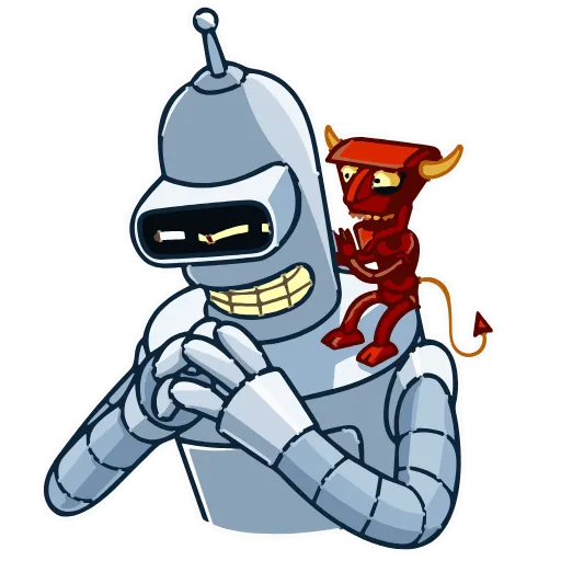Стикер 26 - Bite my shiny metal ass&;