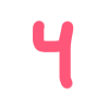 🍓 Эмодзи «Ягодка - розовые буквы» для Telegram