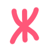 🍓 Эмодзи «Ягодка - розовые буквы» для Telegram