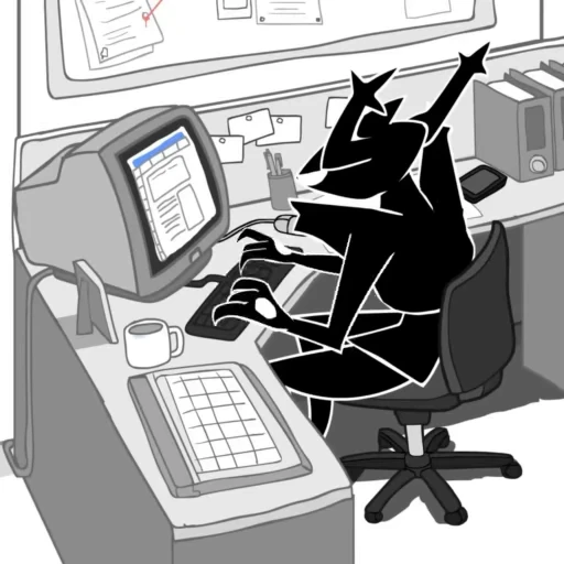 🧑‍💻 Стикер «Roaring Knight Deltarune» для Telegram