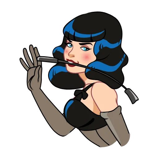 Стикер 6 Bettie Page