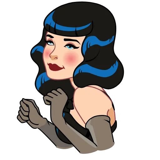 Стикер 2 Bettie Page