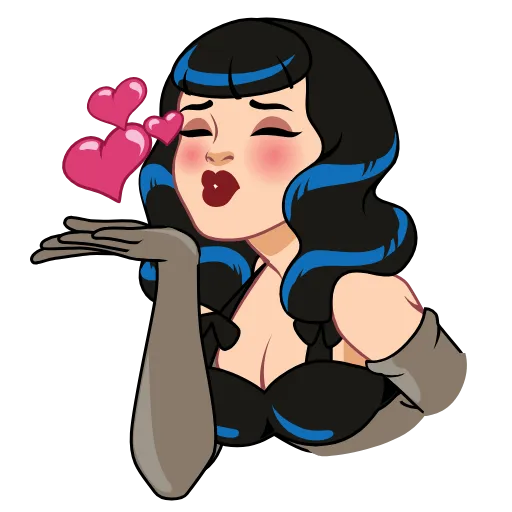 Стикер 3 Bettie Page