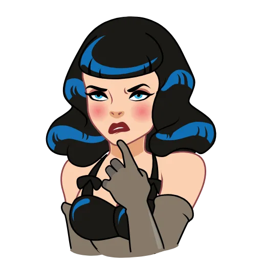 Стикер 15 Bettie Page