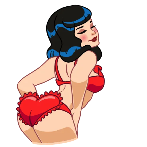 Стикер 11 Bettie Page