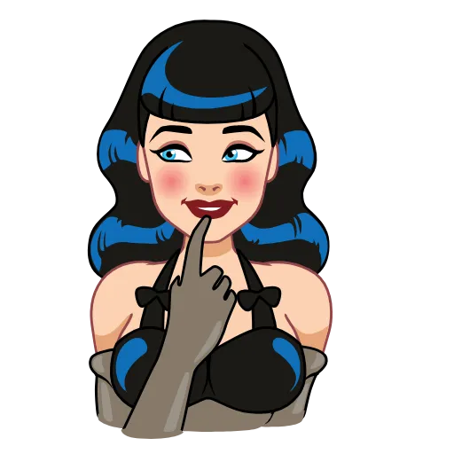 Стикер 23 Bettie Page