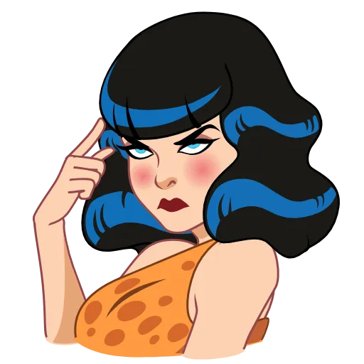 Стикер 19 Bettie Page
