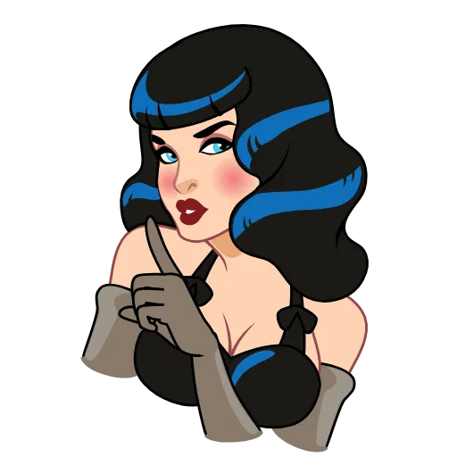 Стикер 25 Bettie Page