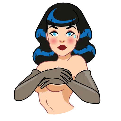 Стикер 5 Bettie Page