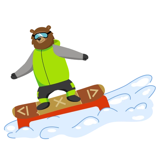 🏄‍♂️ Стикер «Big Bear» для Telegram