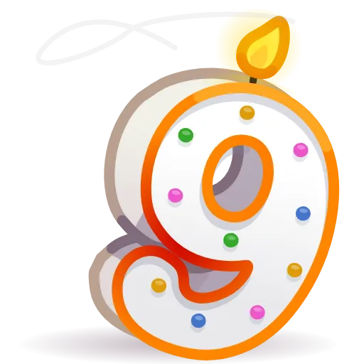 Стикер 10 Birthday Collection