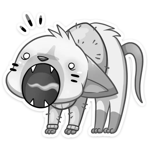 🎀 Стикер «Бисквит в свитере серый» для Telegram