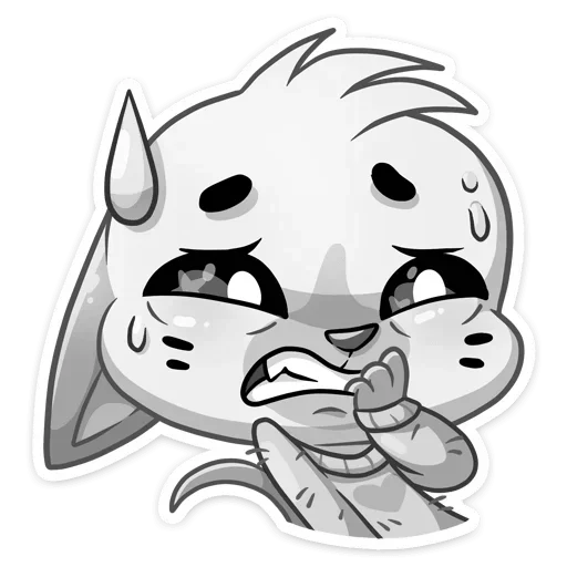 🎀 Стикер «Бисквит в свитере серый» для Telegram