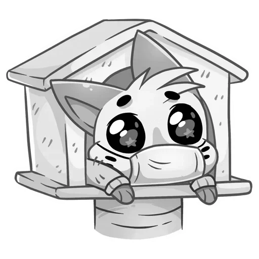 🎀 Стикер «Бисквит в свитере серый» для Telegram