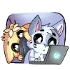 💻 Эмодзи «Бисквит и Ванилька» для Telegram