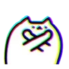 Стикер 6 Cats Here