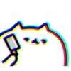 Стикер 16 Cats Here