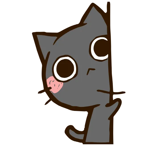 Стикер 32 Black Cat HD