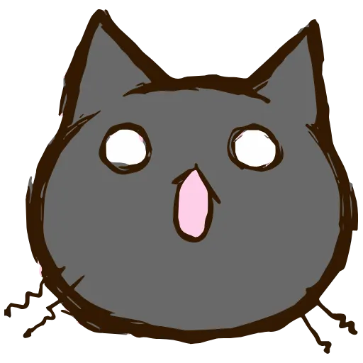 Стикер 19 Black Cat HD