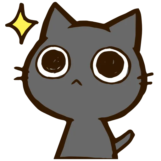 Стикер 28 Black Cat HD