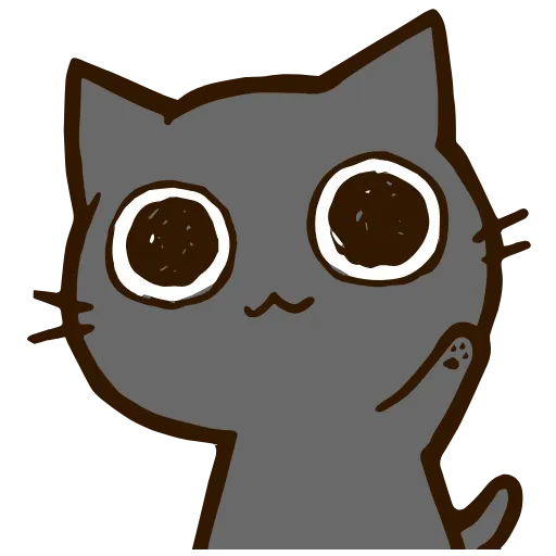 Стикер 40 Black Cat HD