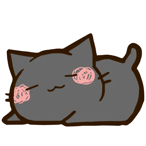 Стикер 26 Black Cat HD