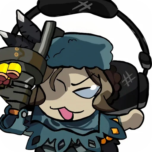 📖 Стикер «Black Dahlia Skullgirls» для Telegram
