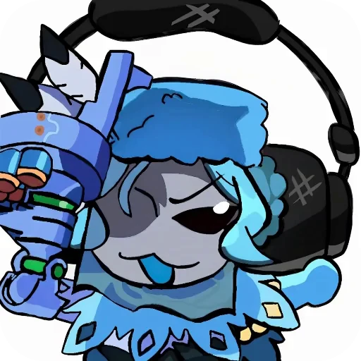 📖 Стикер «Black Dahlia Skullgirls» для Telegram