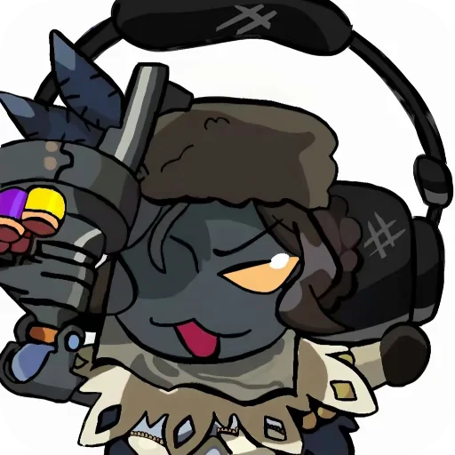 📖 Стикер «Black Dahlia Skullgirls» для Telegram