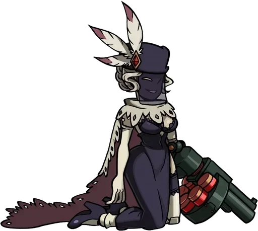 🌟 Стикер «Black Dahlia Skullgirls» для Telegram