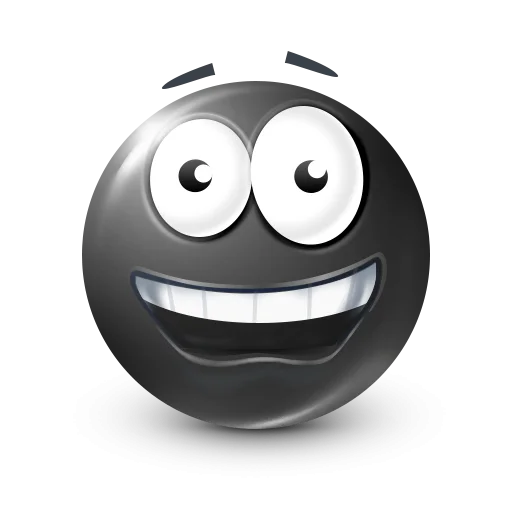 Стикер 39 Black Face Emoji