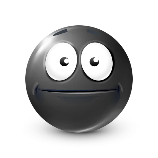 Стикер 15 Black Face Emoji