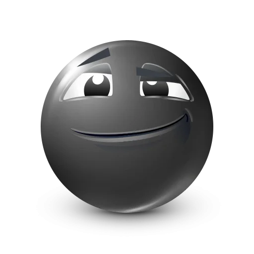 Стикер 4 Black Face Emoji