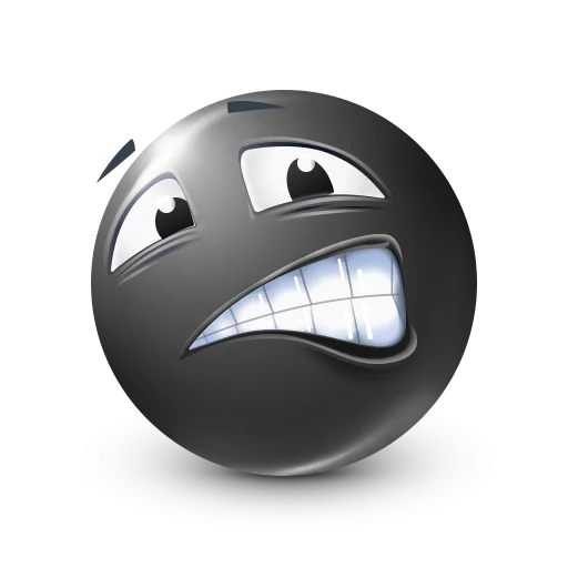 Стикер 41 Black Face Emoji