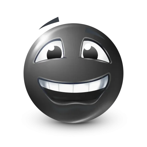 Стикер 40 Black Face Emoji