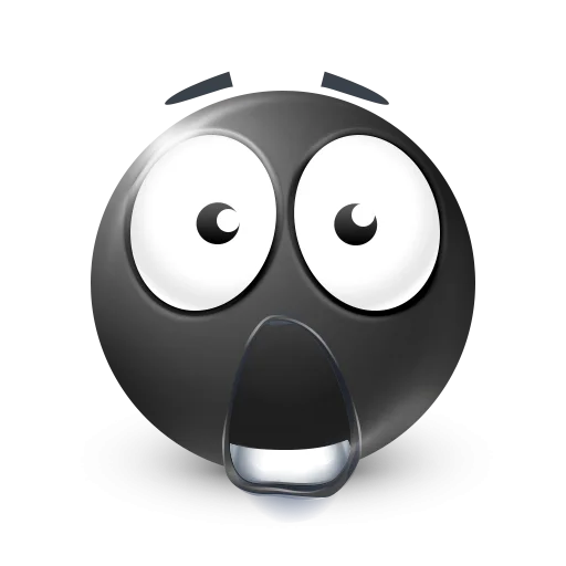 Стикер 29 Black Face Emoji