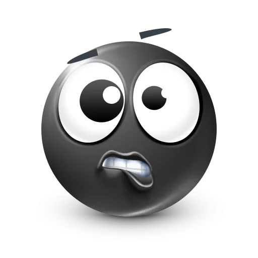 Стикер 35 Black Face Emoji