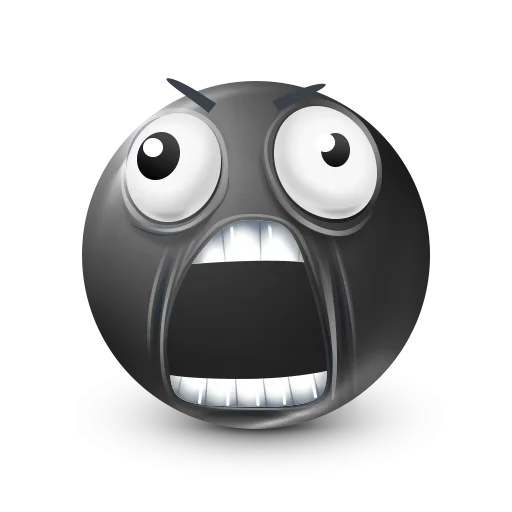 Стикер 48 Black Face Emoji