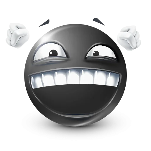 Стикер 43 Black Face Emoji