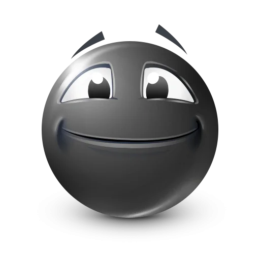 Стикер 56 Black Face Emoji