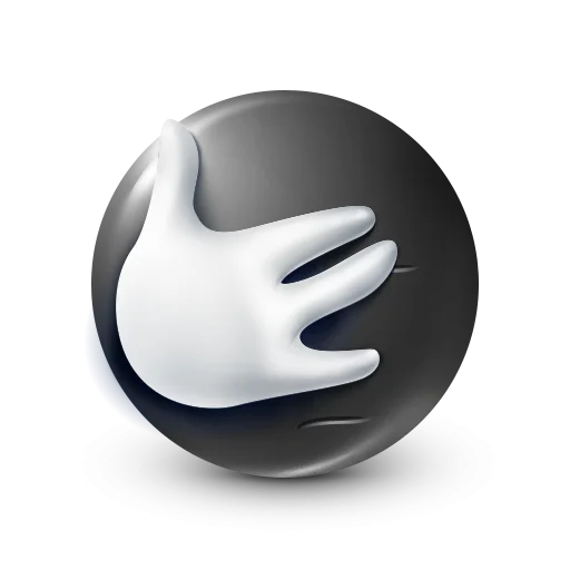 Стикер 44 Black Face Emoji