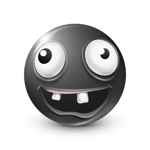 Стикер 49 Black Face Emoji