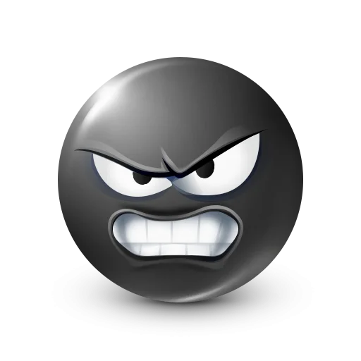 Стикер 36 Black Face Emoji