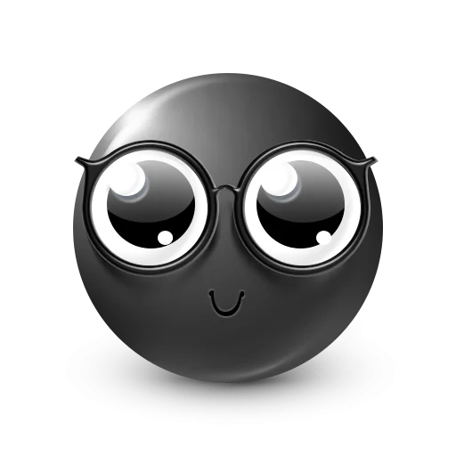Стикер 20 Black Face Emoji