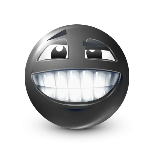 Стикер 38 Black Face Emoji