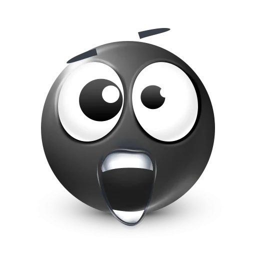 Стикер 22 Black Face Emoji